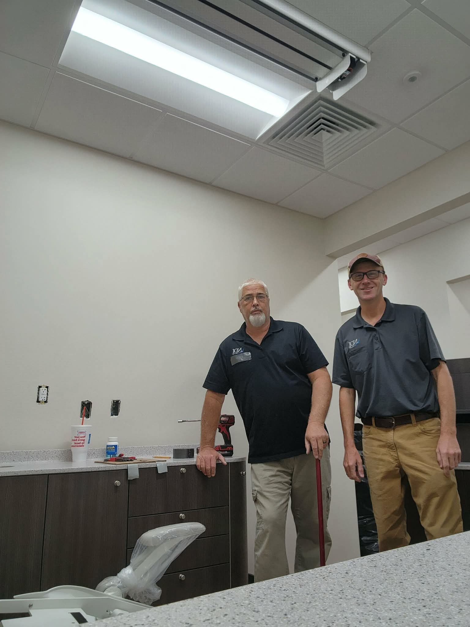 Dental equipment repair work